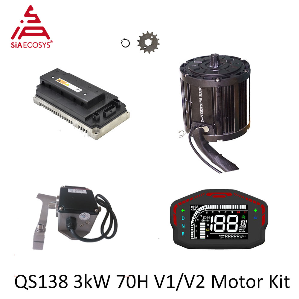 Fardriver Nd72850 Controller - QSMOTOR QS138 3000W 72V Zestaw silnika
