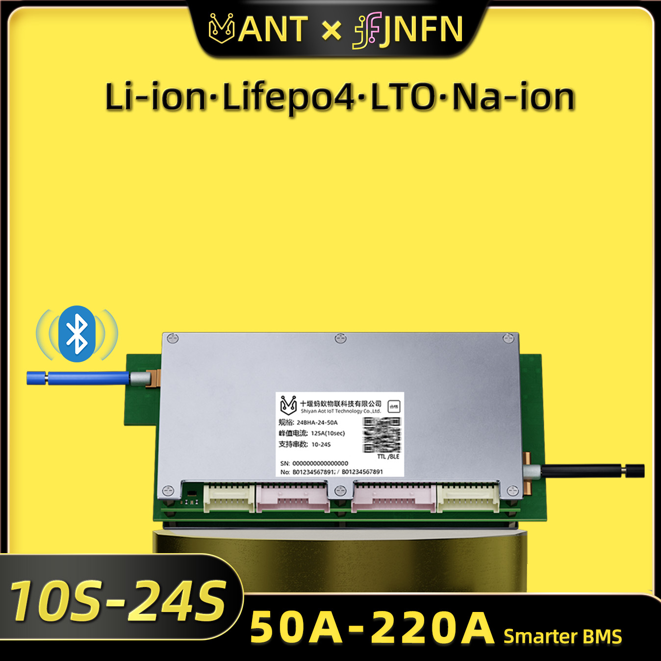 Smart Bms 24S 200A Bluetooth Lifepo4 - Ant BMS Smart 10S do 24S