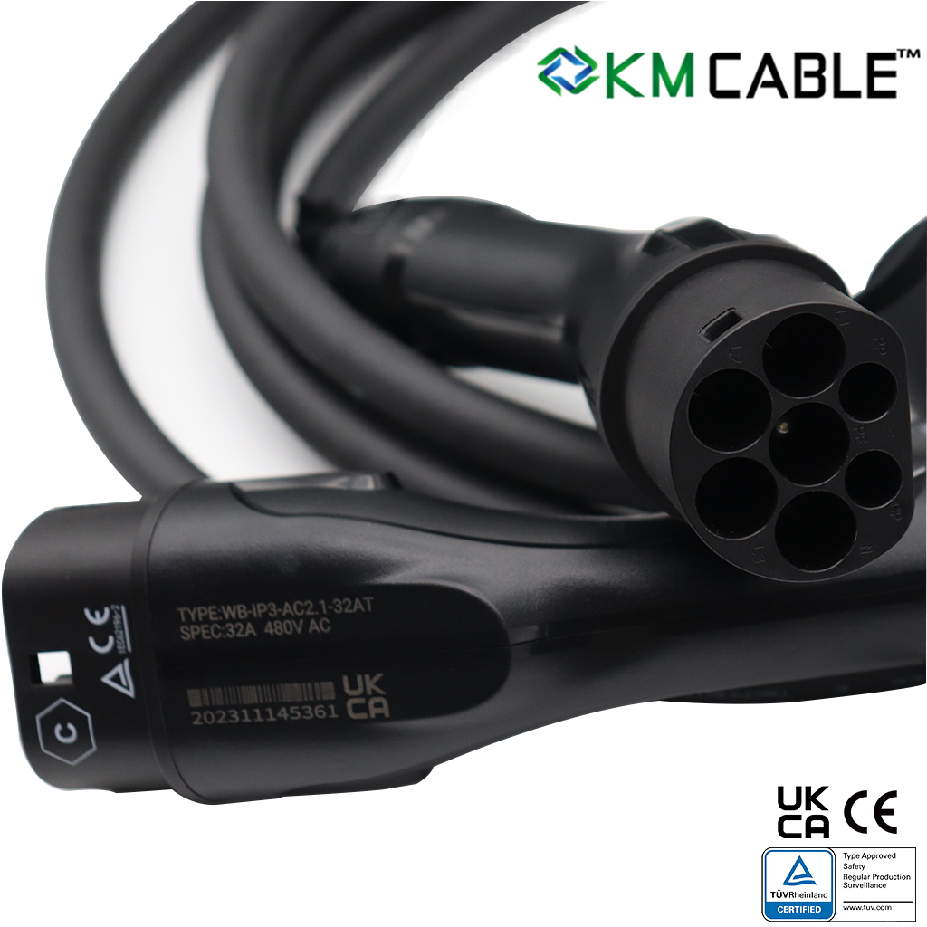 Hurtowy kabel do ładowania poj – Ev Charger Type 2 22Kw 32A 3 Phase recenzja i cena